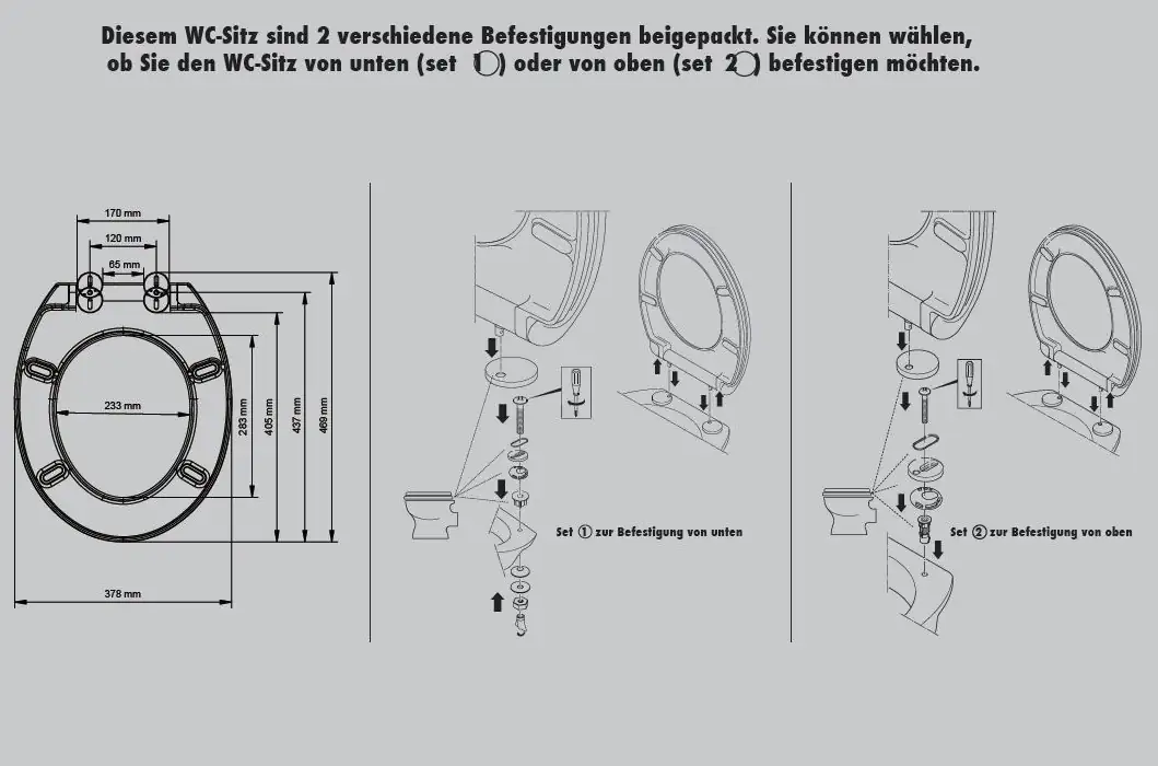 Primaster WC-Sitz mit Absenkautomatik Karibik weiß