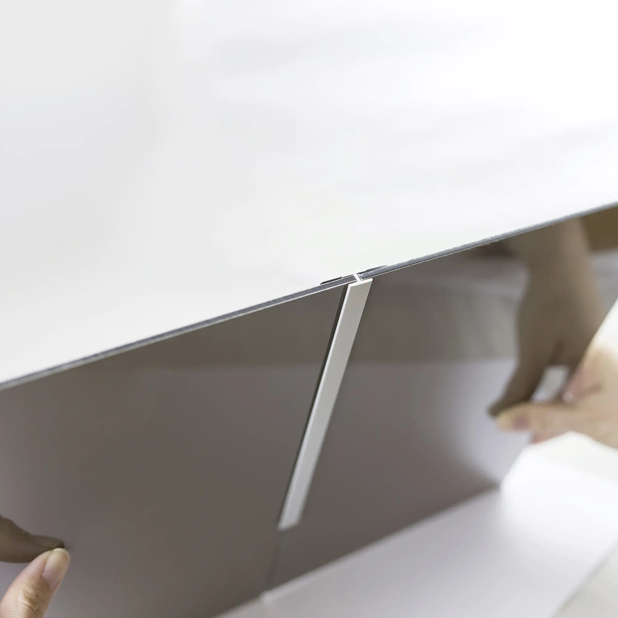 Breuer Verbindungsprofil 3,3x0,7x210 cm, Anthrazitgrau