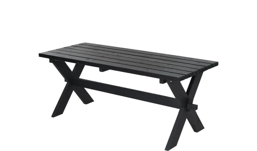 Plus Tisch Nostalgie 177x75x72cm schwarz rechteckig Plus Tisch Nostalgie 177x75x72cm schwarz rechteckig