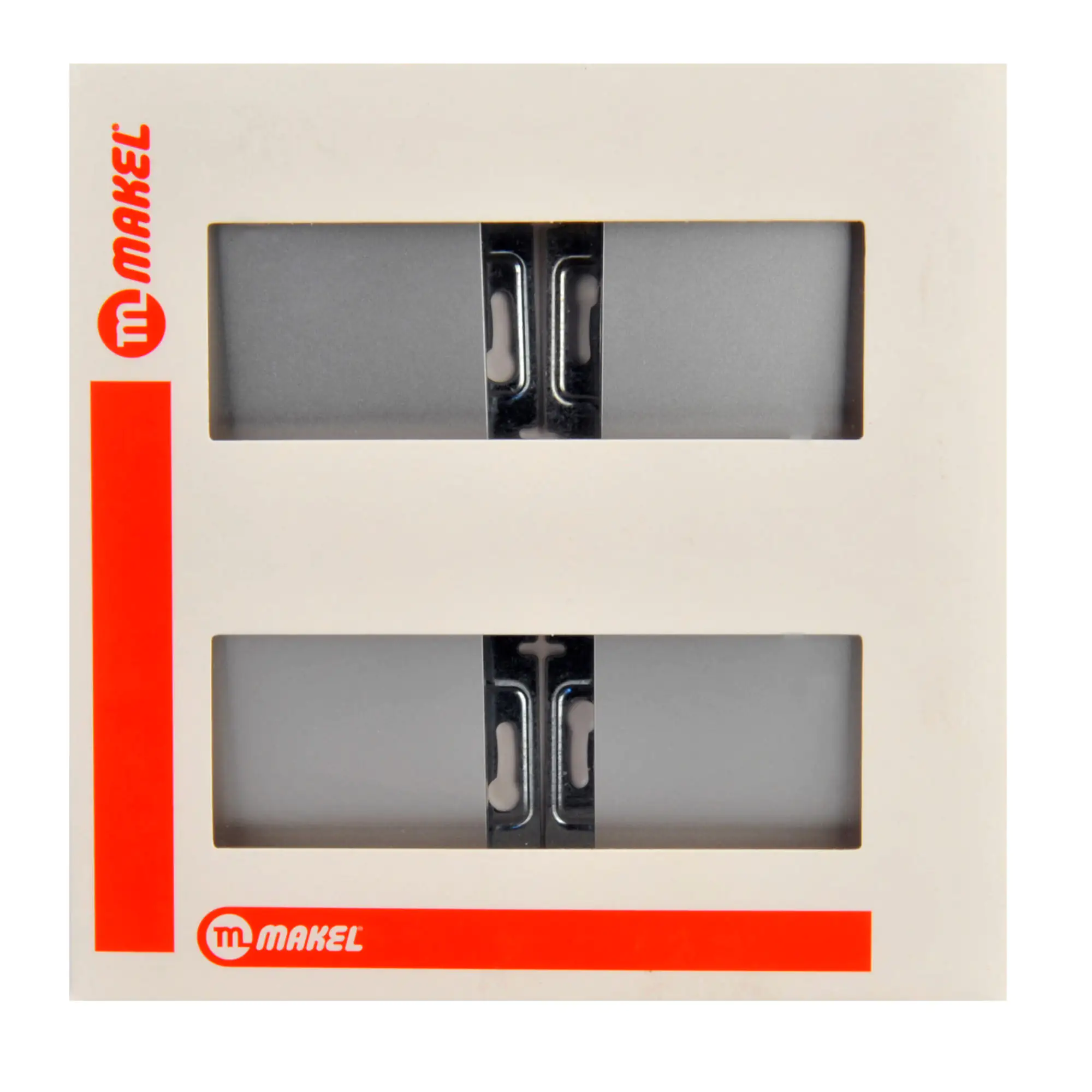 Aus- und Wechselschalter Karea silber, 4er Pack