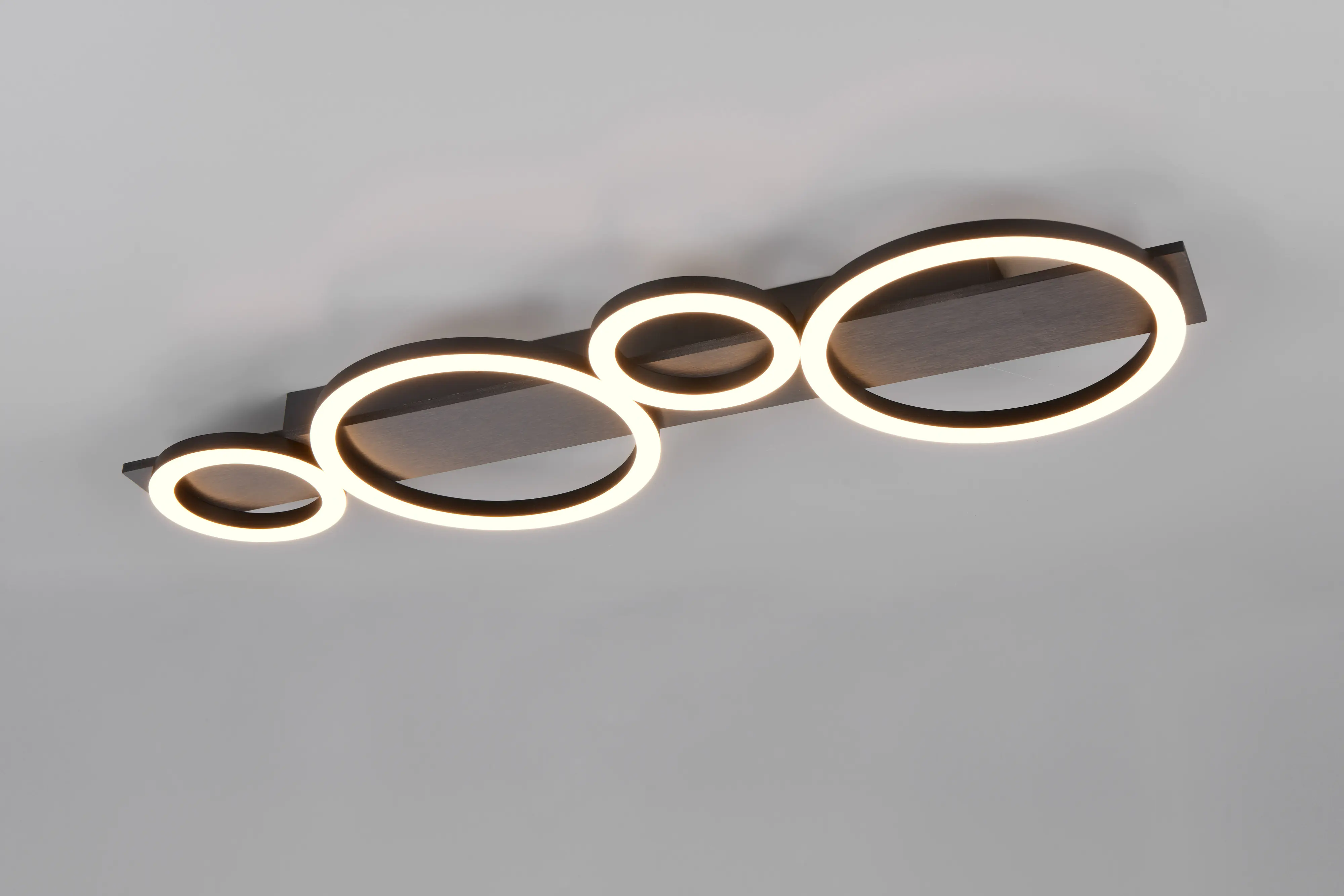 Reality LED Deckenleuchte Lumos schwarz matt - weiß 