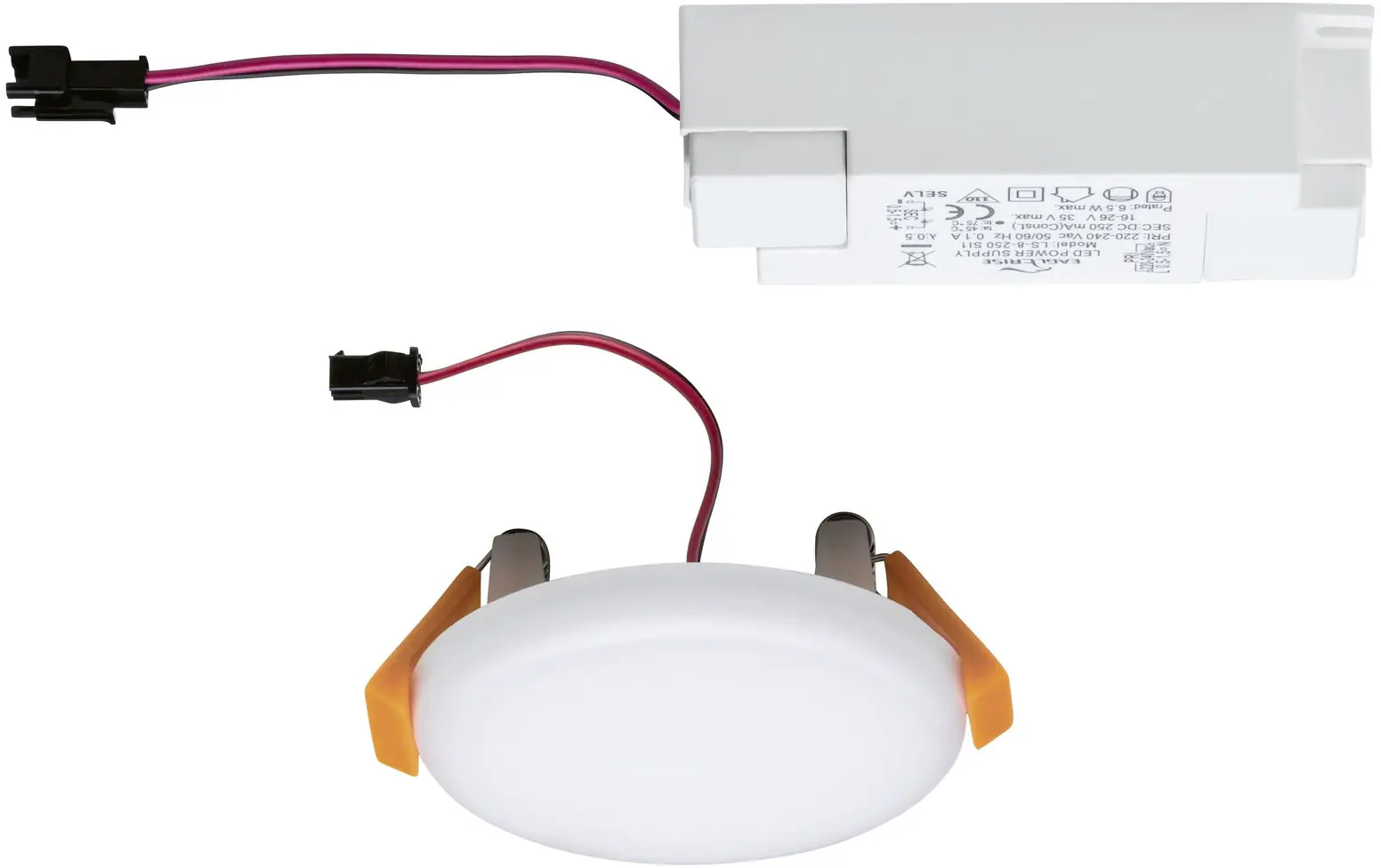 Paulmann Einbauleuchte LED Veluna Varifit rund Ø 7,5 cm 4,5 W satin