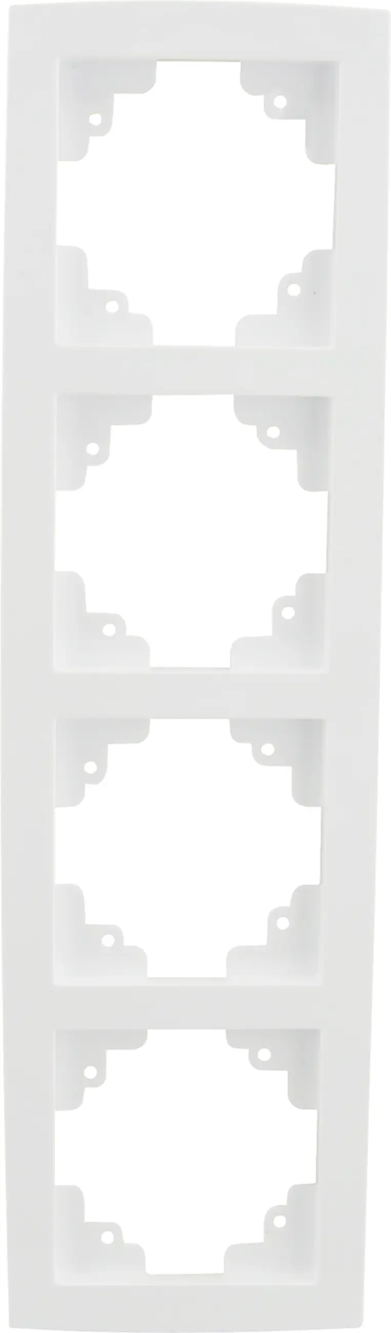 Unitec Abdeckrahmen Melbourne 4-fach ultraweiß