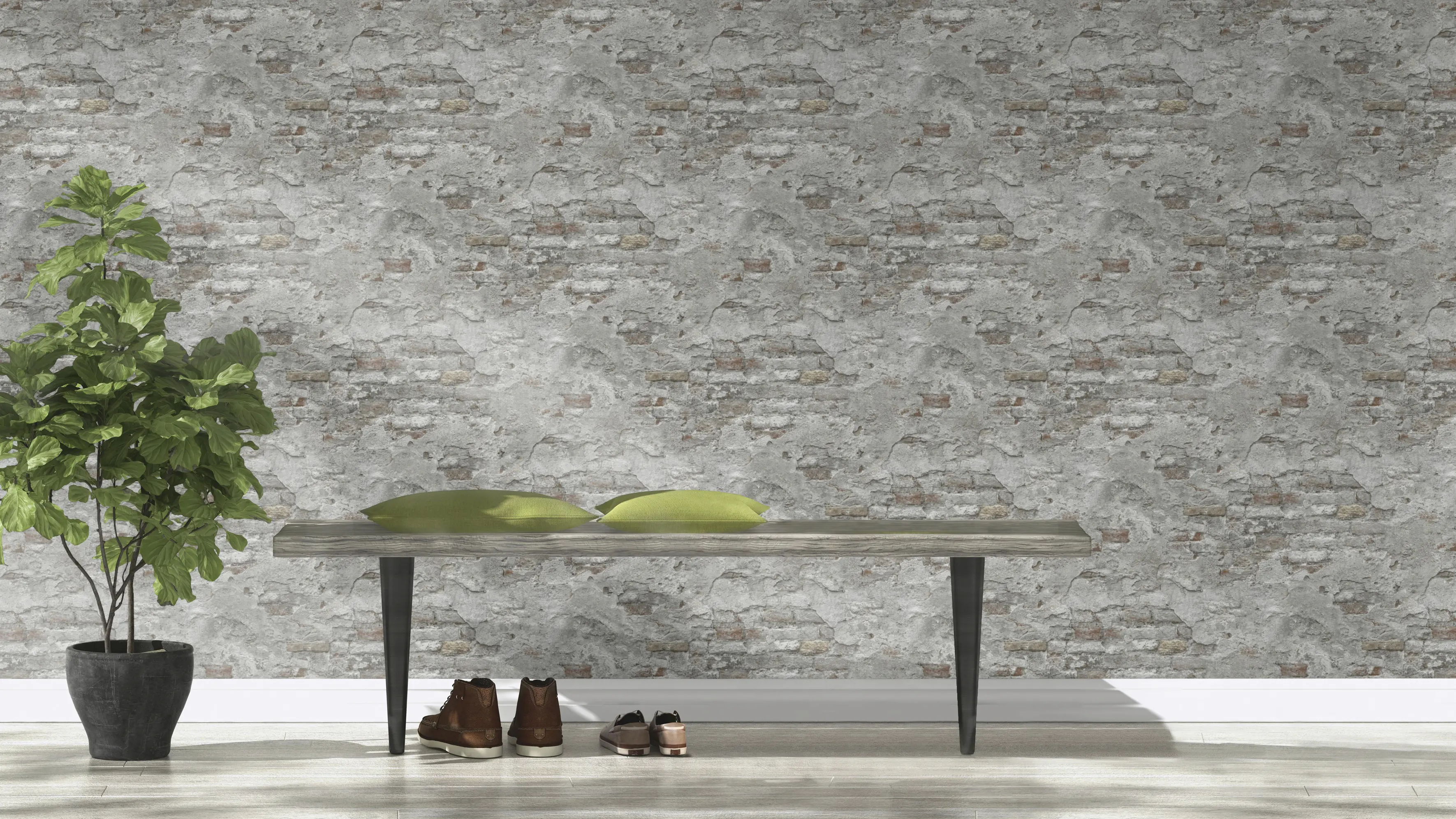 Rasch Vliestapete 939330 Factory III, Steinge grau rot, 10,05 x 0,53 m