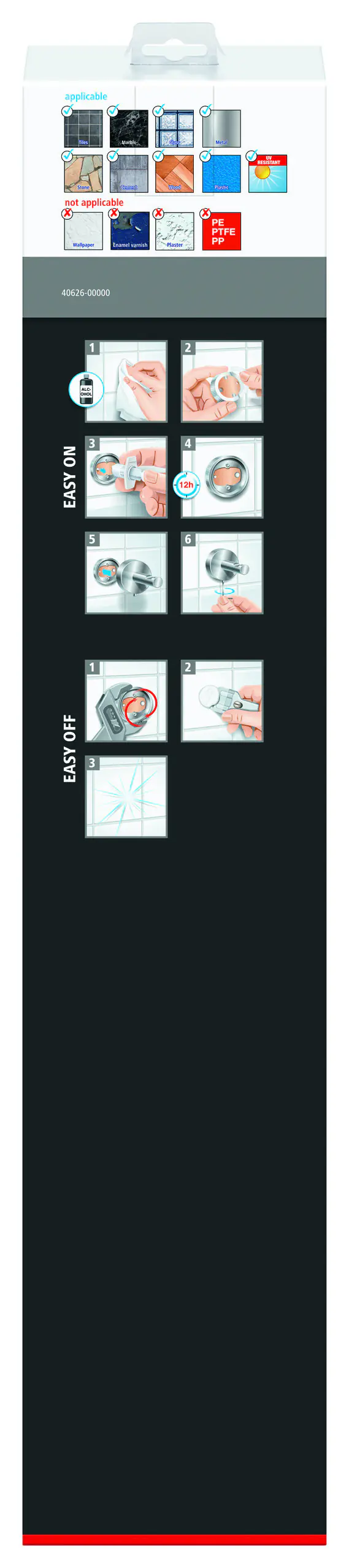 tesa Handtuchhalter Ekkro chrom Metall 2-armig