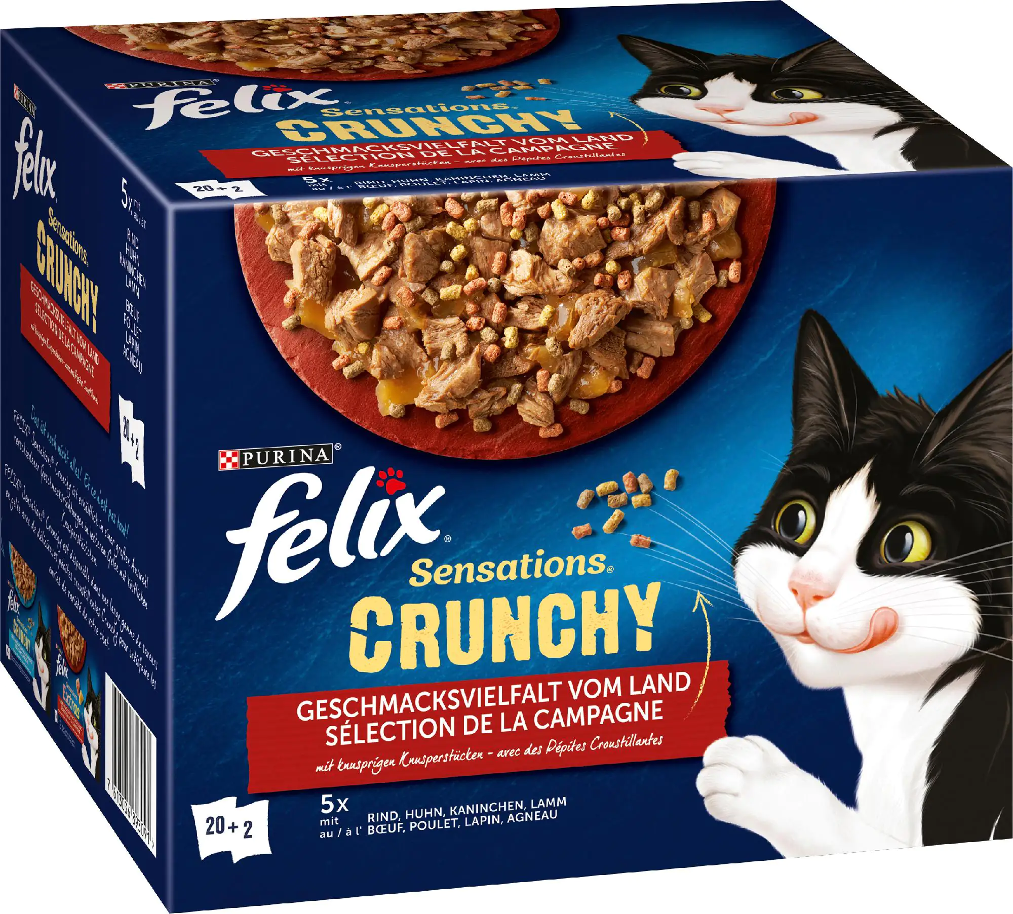 Felix Sens Crunchy Geschmacksvielfalt vom Land 20x 85g Felix Sens Crunchy Geschmacksvielfalt vom Land 20x 85g