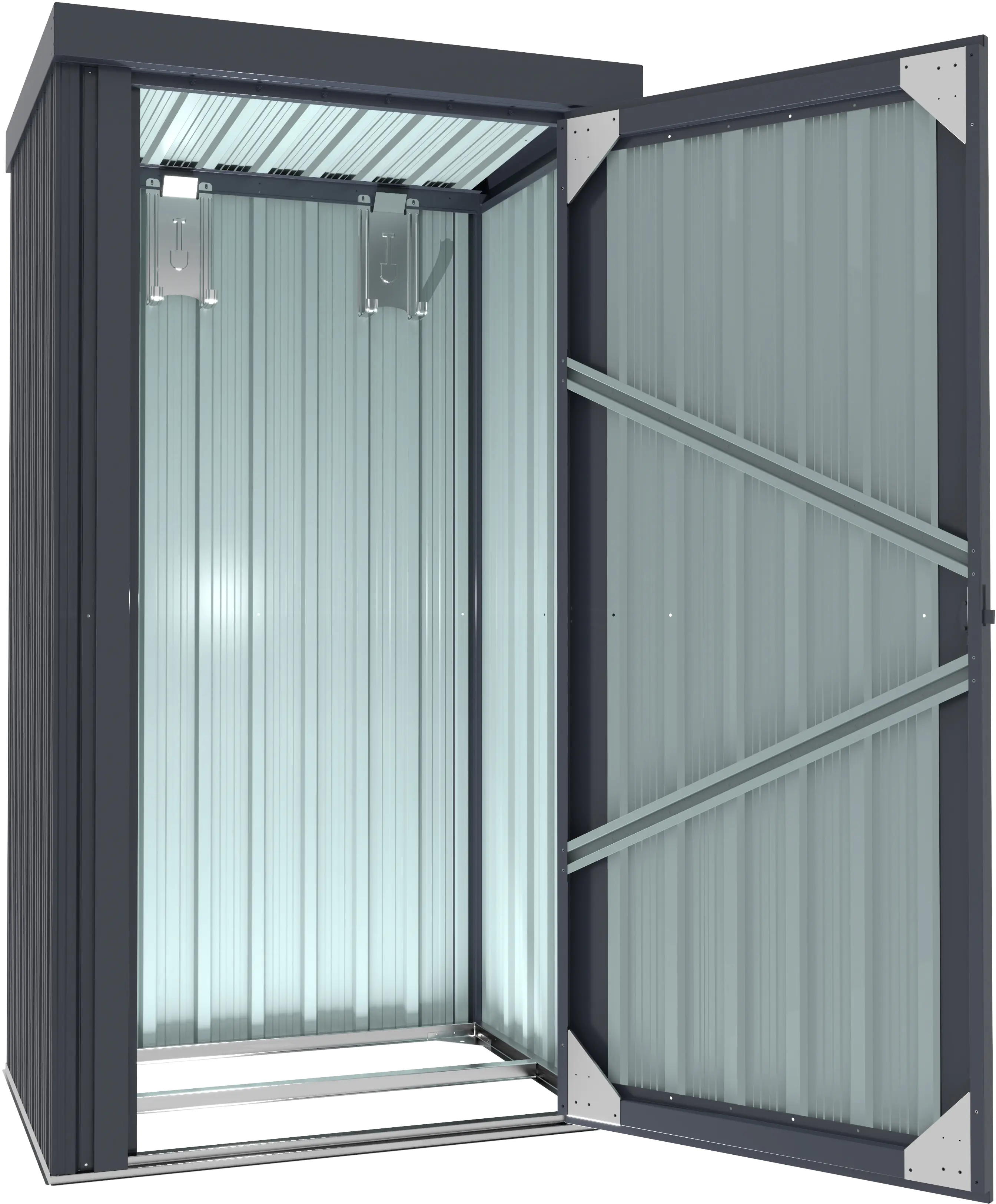 Pergart Metallgerätehaus Marburg 98 x 81 x 189 cm anthrazit