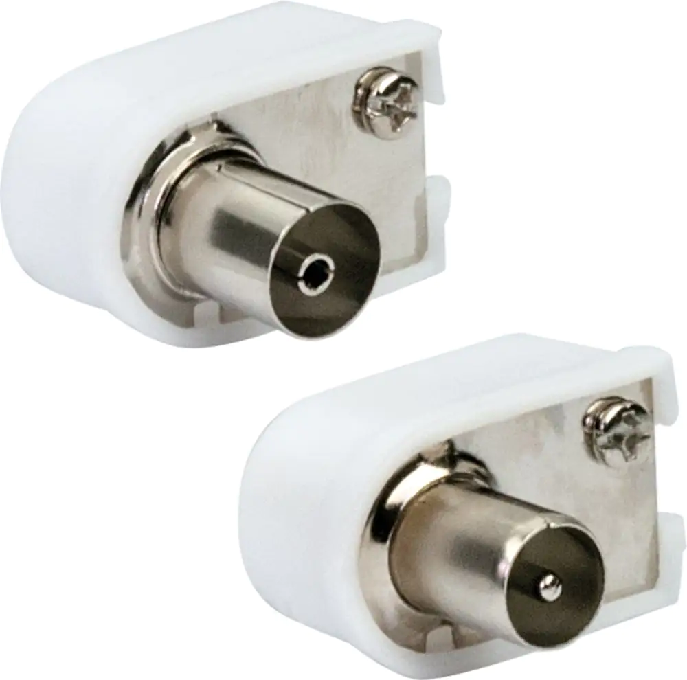 Schwaiger IEC Winkel Set WST1020 532 weiß, 1x IEC Winkelstecker & 1x IEC Winkelbuchse Schwaiger IEC Winkel Set WST1020 532 weiß, 1x IEC Winkelstecker & 1x IEC Winkelbuchse