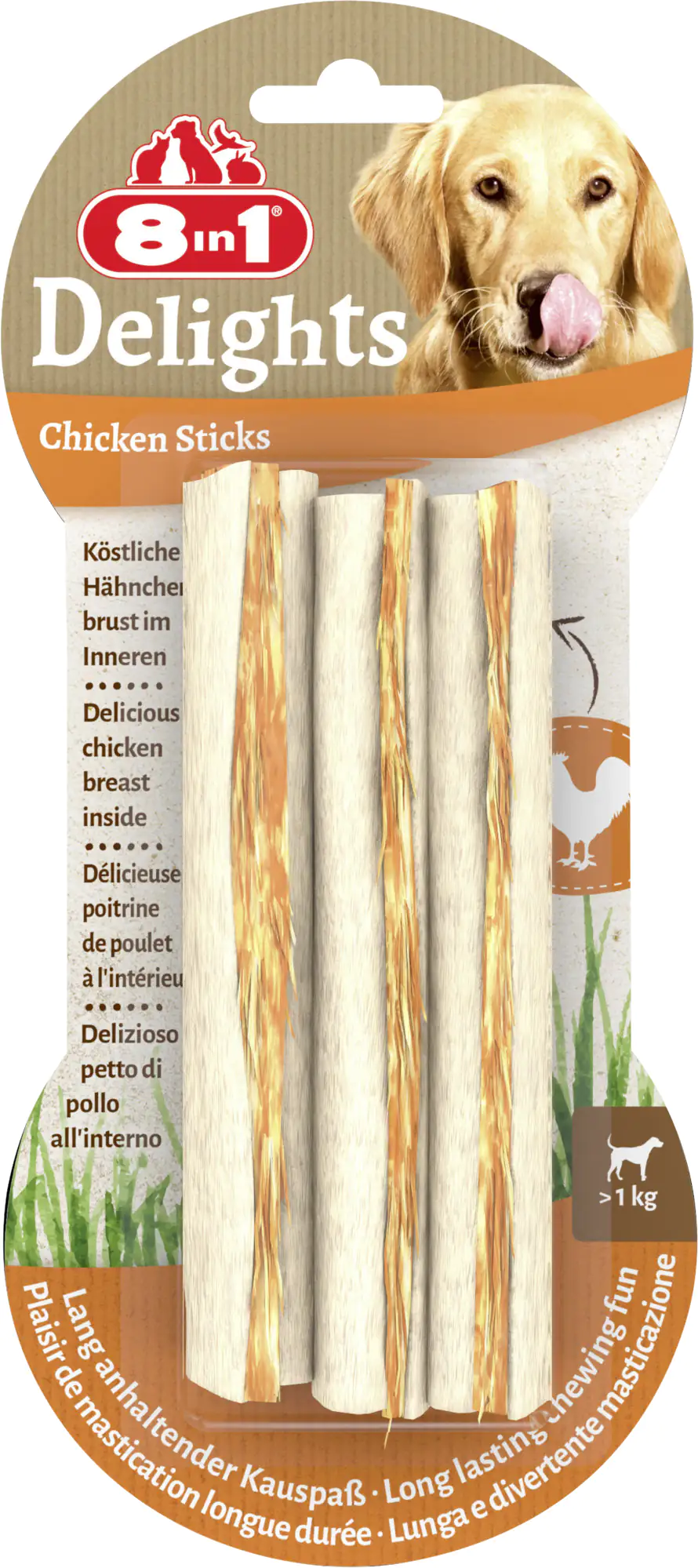 8in1 Kausticks Delights Chicken