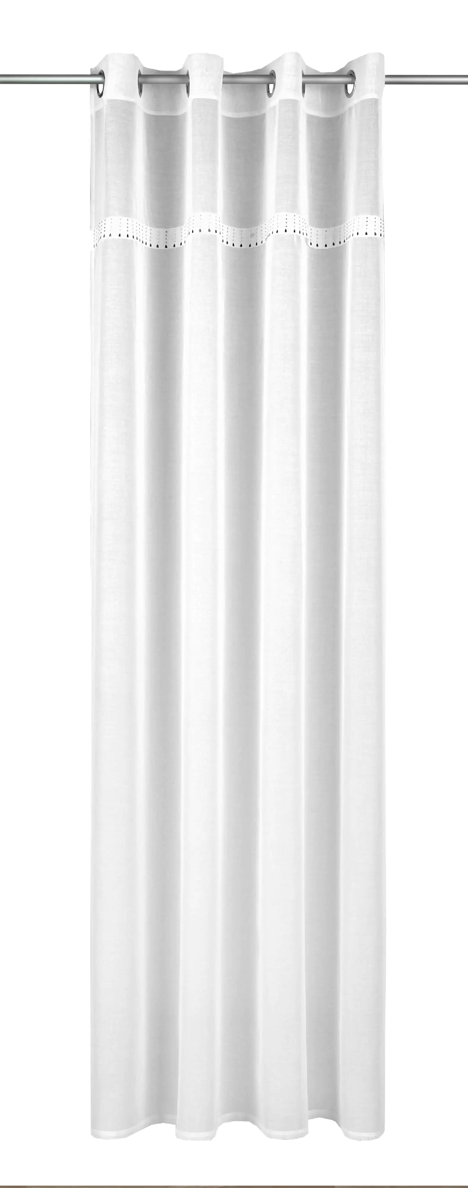 Neusser Collection Ösenschal Linhilder weiß-schwarz, 135 x 245 cm