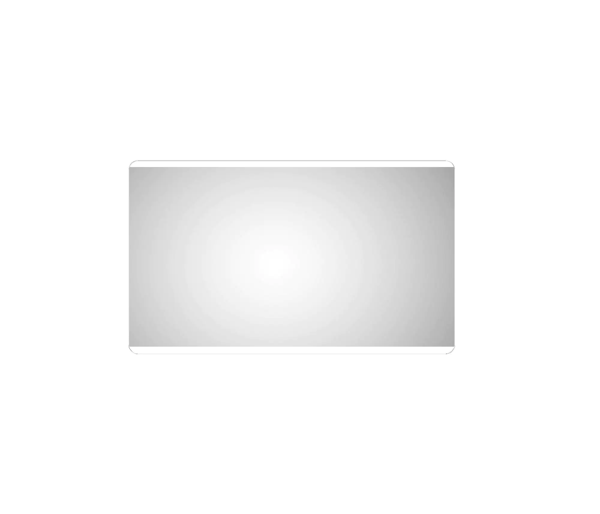 DSK LED Lichtspiegel Silver Chic 120 x 70 cm