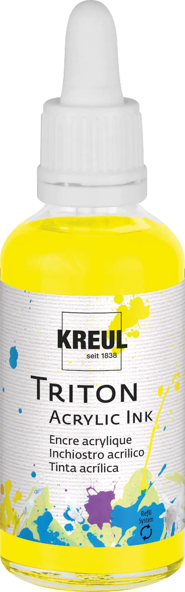 Kreul Triton Acrylic Ink Fluoreszierend gelb 50 ml Kreul Triton Acrylic Ink Fluoreszierend gelb 50 ml