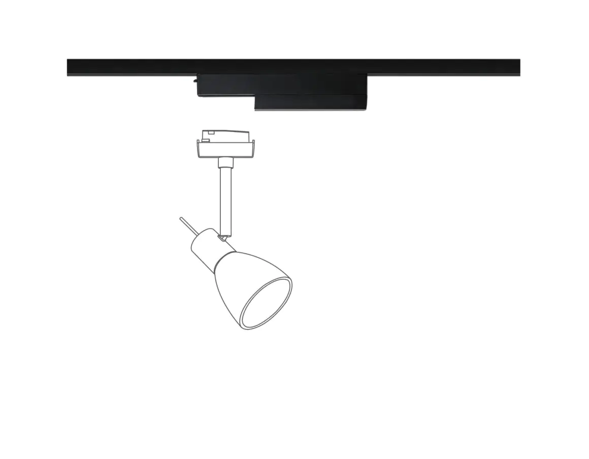 Paulmann U-Rail ZigBee Adapter Single Adapter II, 20W, schwarz matt