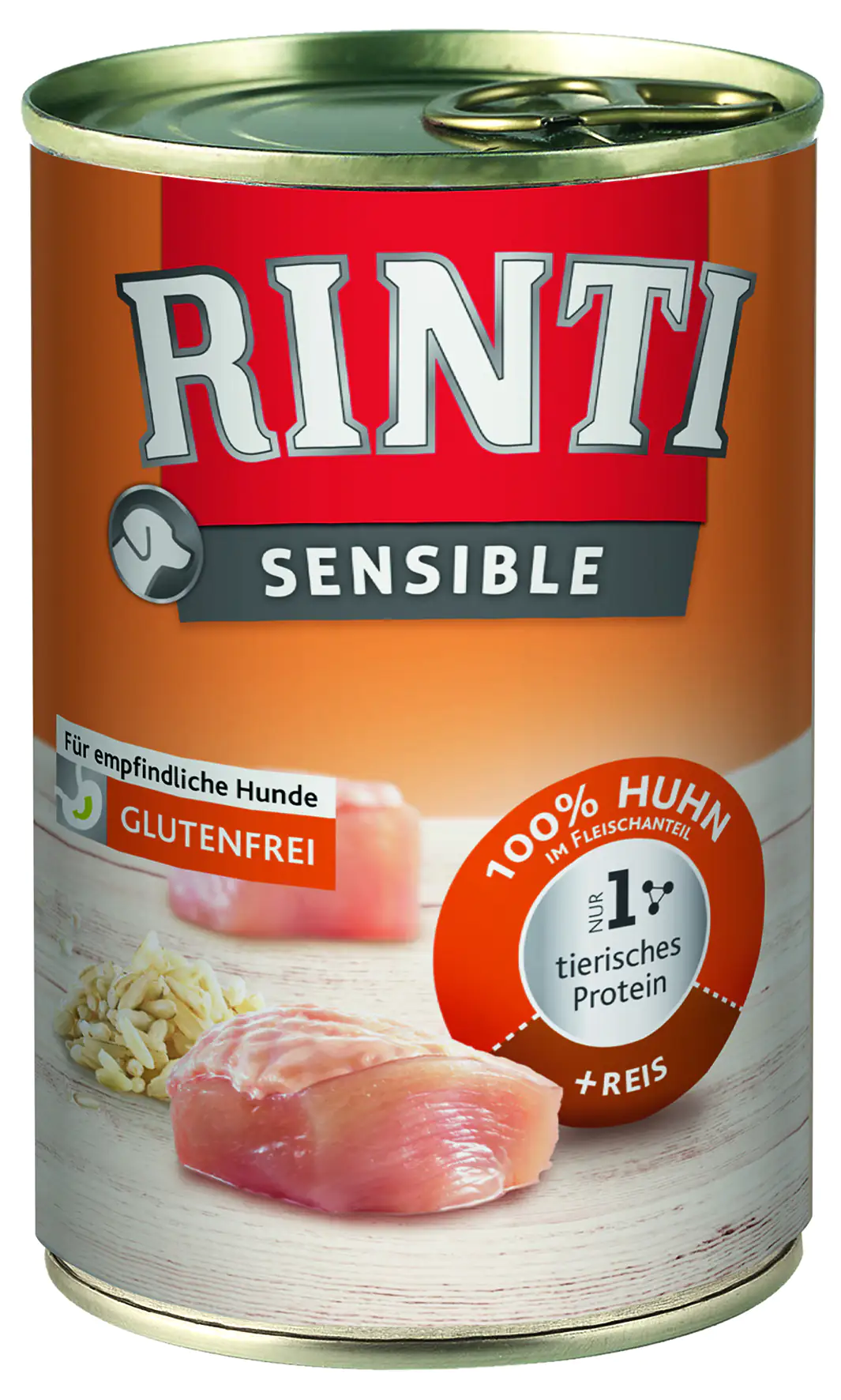 Rinti Sensible Hundenassfutter Adult 400 g Huhn + Reis