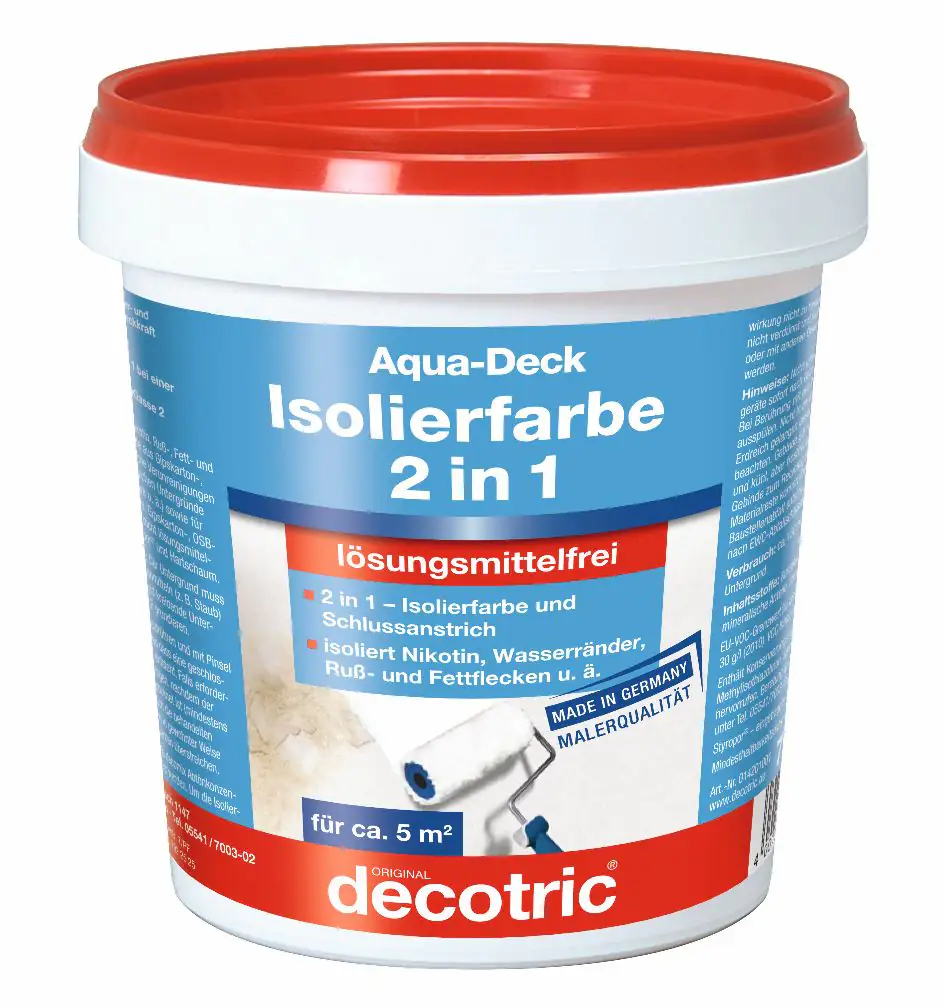 Decotric Aqua-Deck Isolierweiß 750 ml