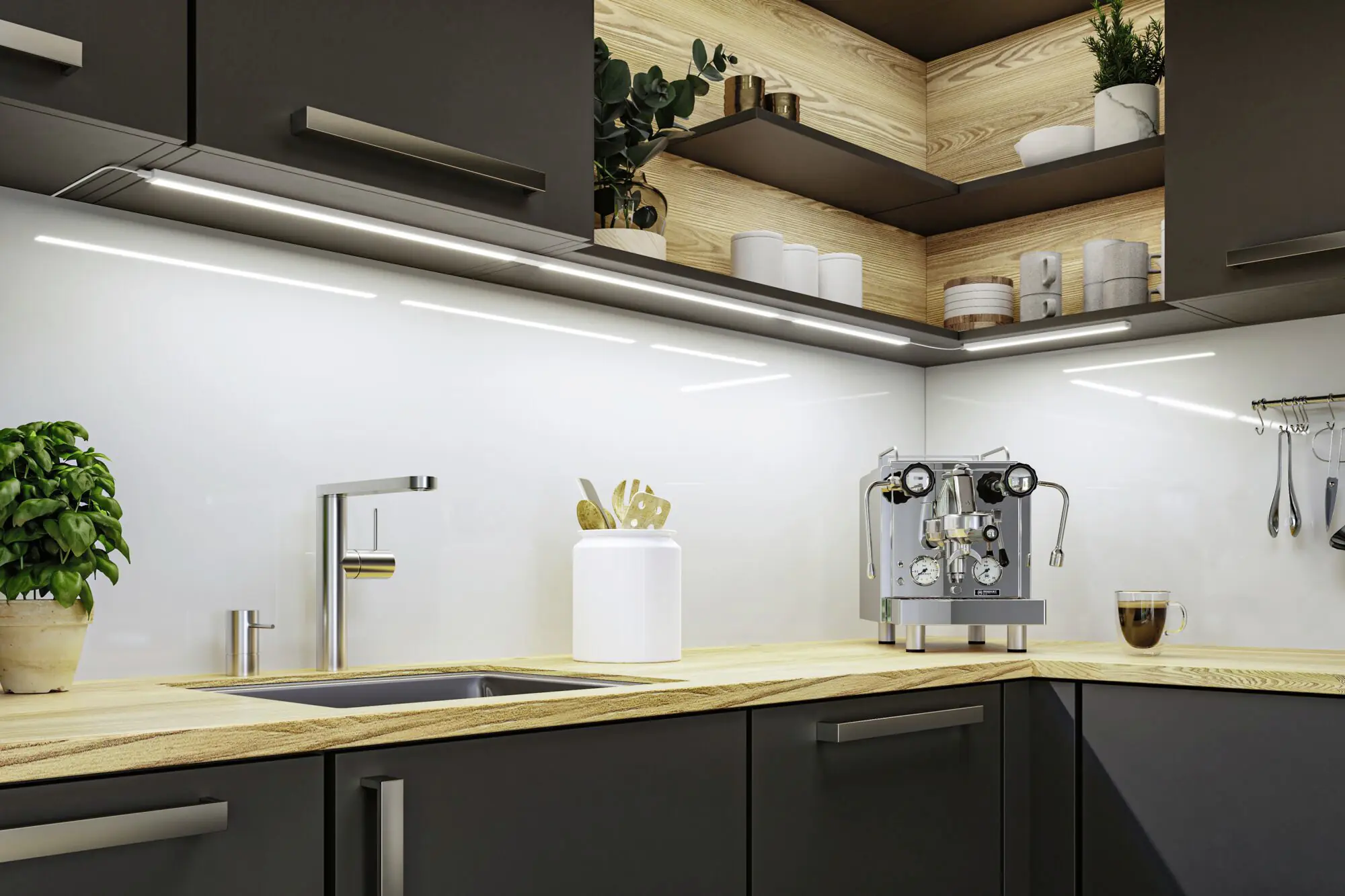 Paulmann LED Lichtleiste Inline Erweiterung weiß 55 cm TW 2er Set