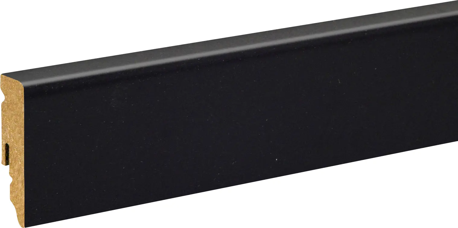 Neuhofer Fußleiste 240 cm x 58 x 15 mm schwarz