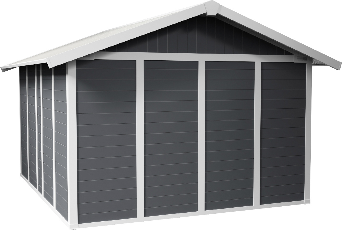 Grosfillex Gartenhaus Deco H 11 370 x 407 cm (inkl. Dachüberstand)