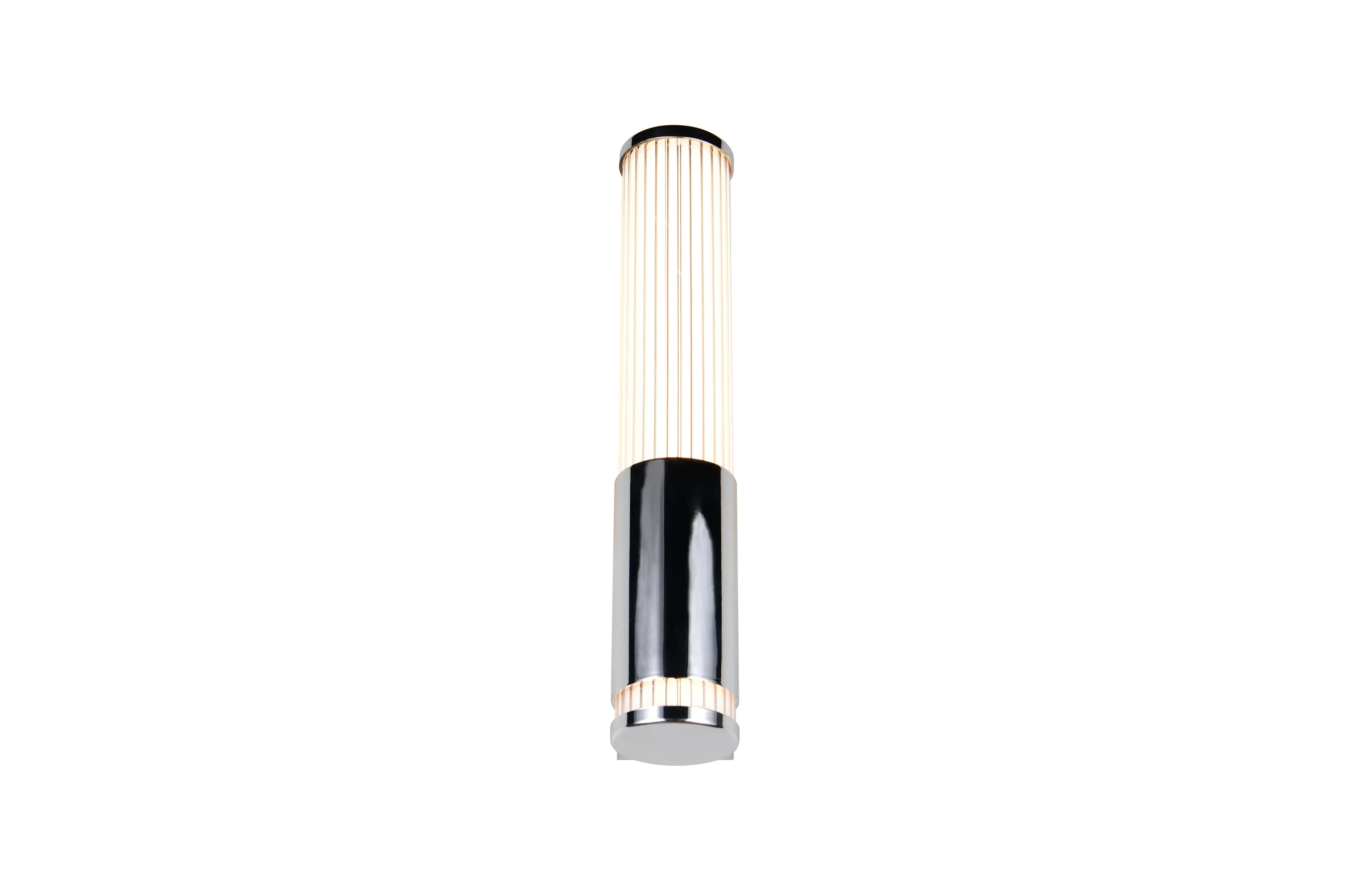 Trio LED-Wandleuchte Stefano chrom mit Steckdose CCT