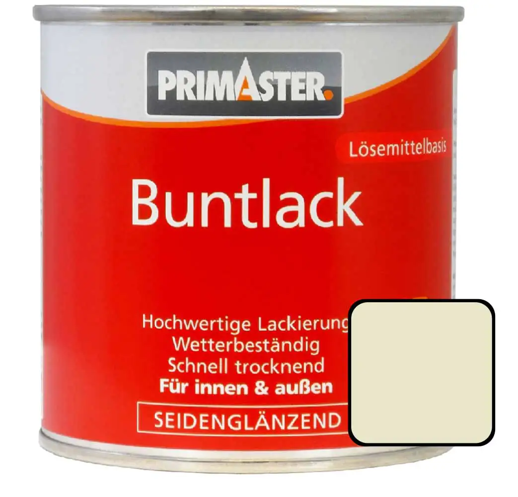 Primaster Buntlack RAL 1013 750 ml perlweiß seidenglänzend Primaster Buntlack RAL 1013 750 ml perlweiß seidenglänzend