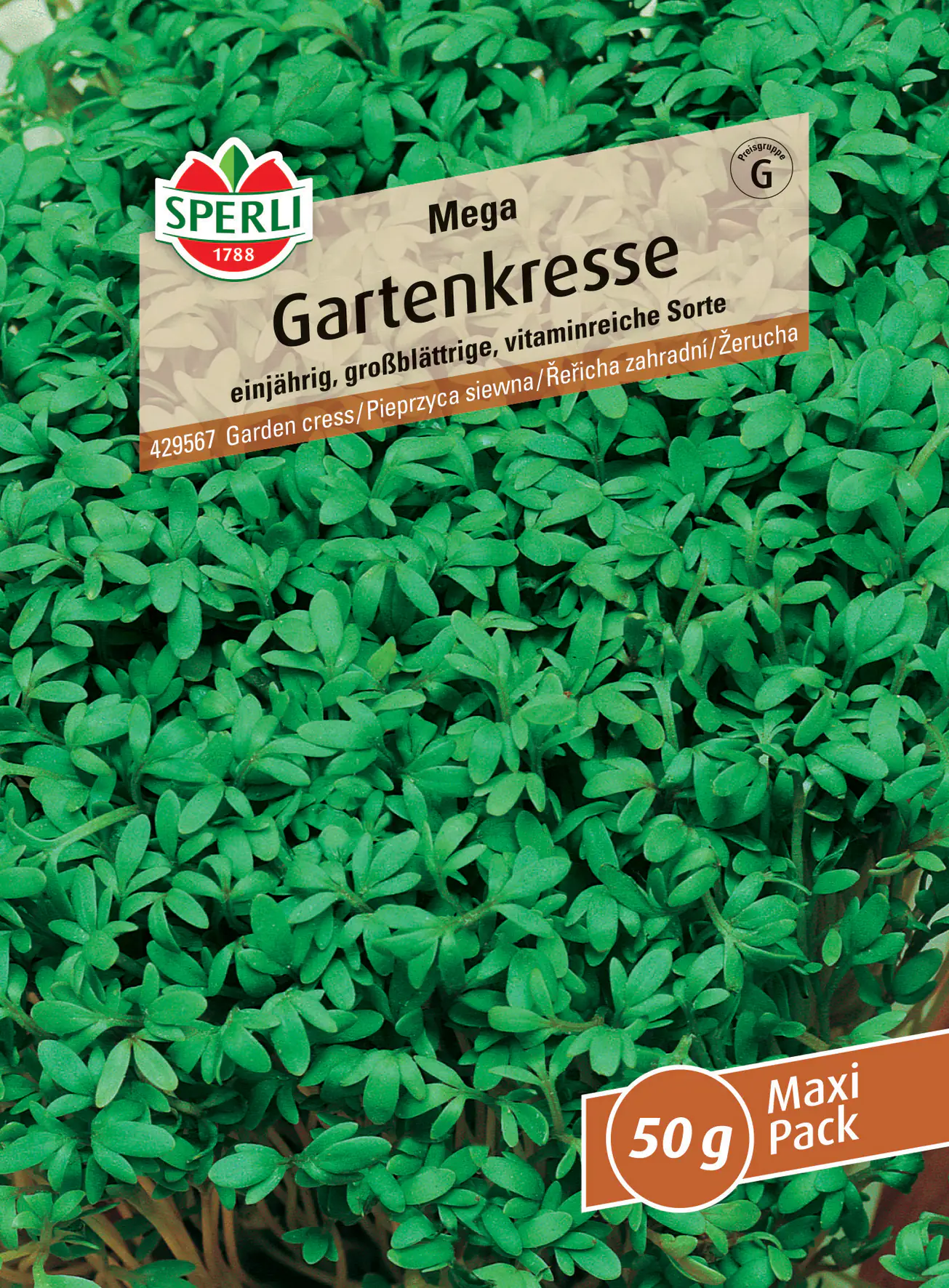 Sperli Gartenkresse Mega MaxiPack 50 g Sperli Gartenkresse Mega MaxiPack 50 g