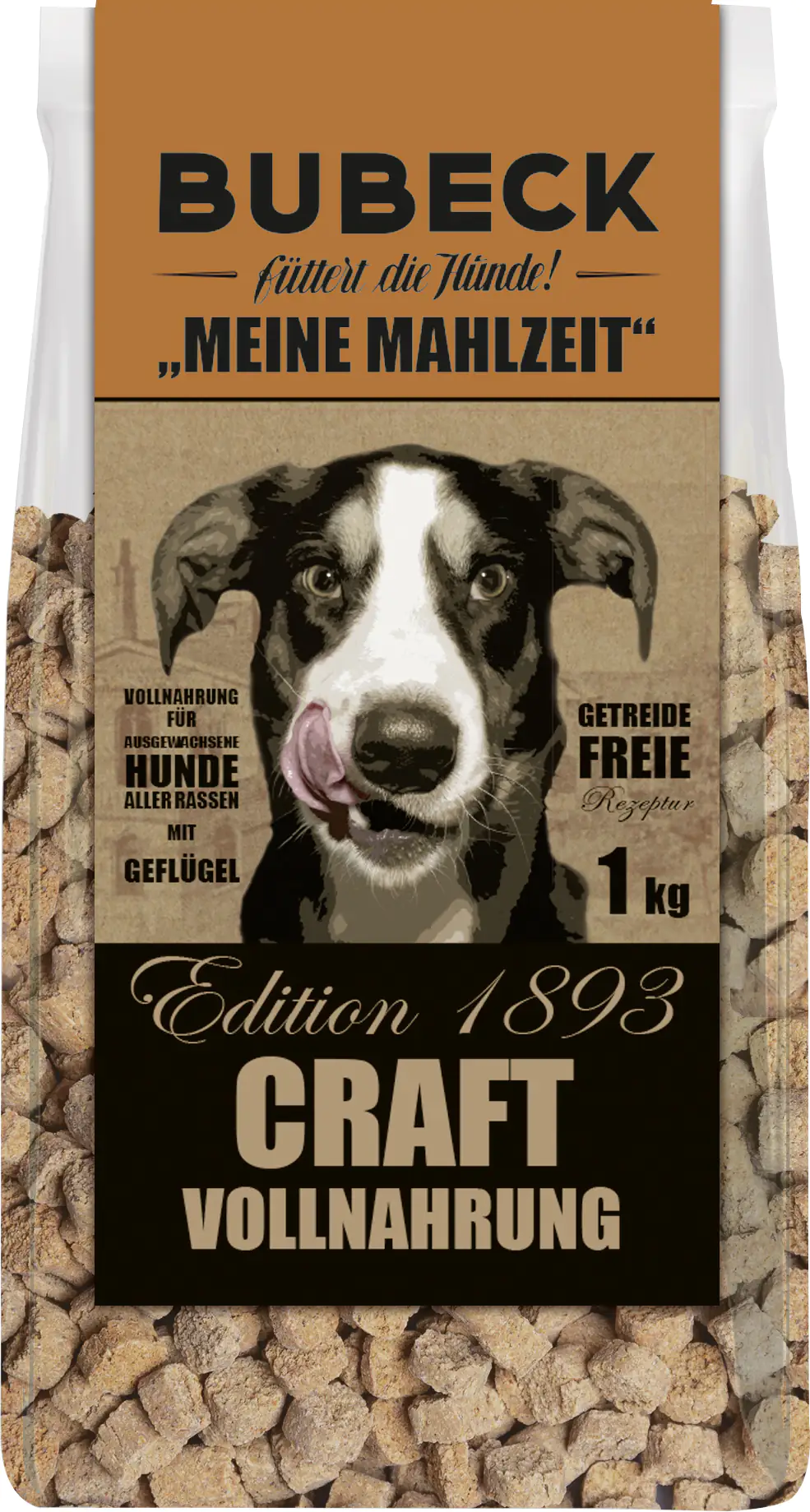 Bubeck Meine Mahlzeit Geflügel Adult Hundefutter gebacken 1 kg