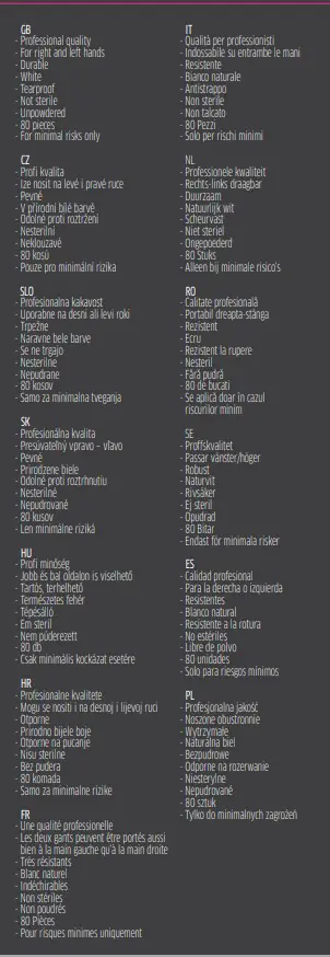 Gebol Einweghandschuh Latex ungepudert 80 Stück