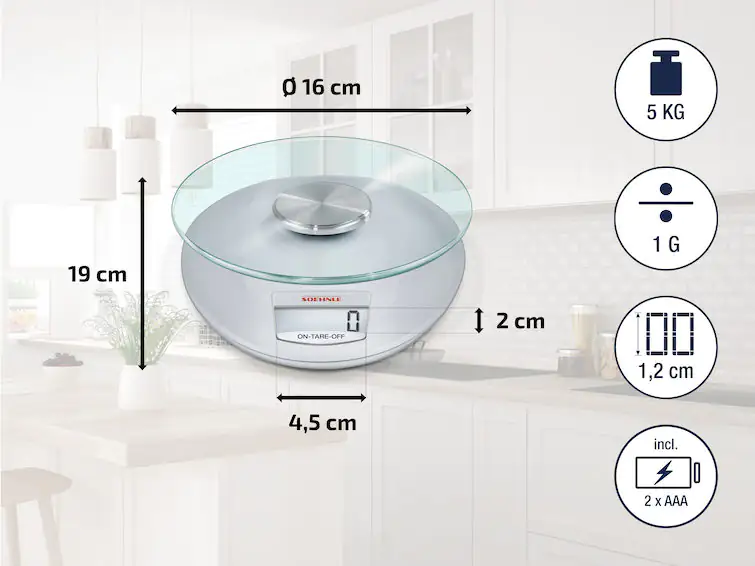Soehnle digitale Küchenwaage Roma silber