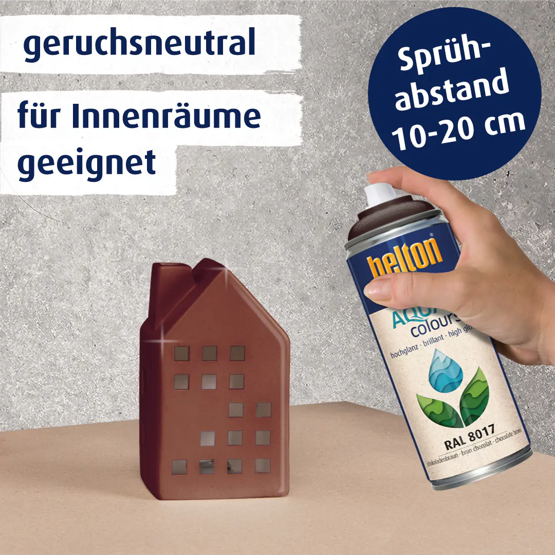 belton free Lackspray AQUAcolours 400 ml schokobraun hochglanz
