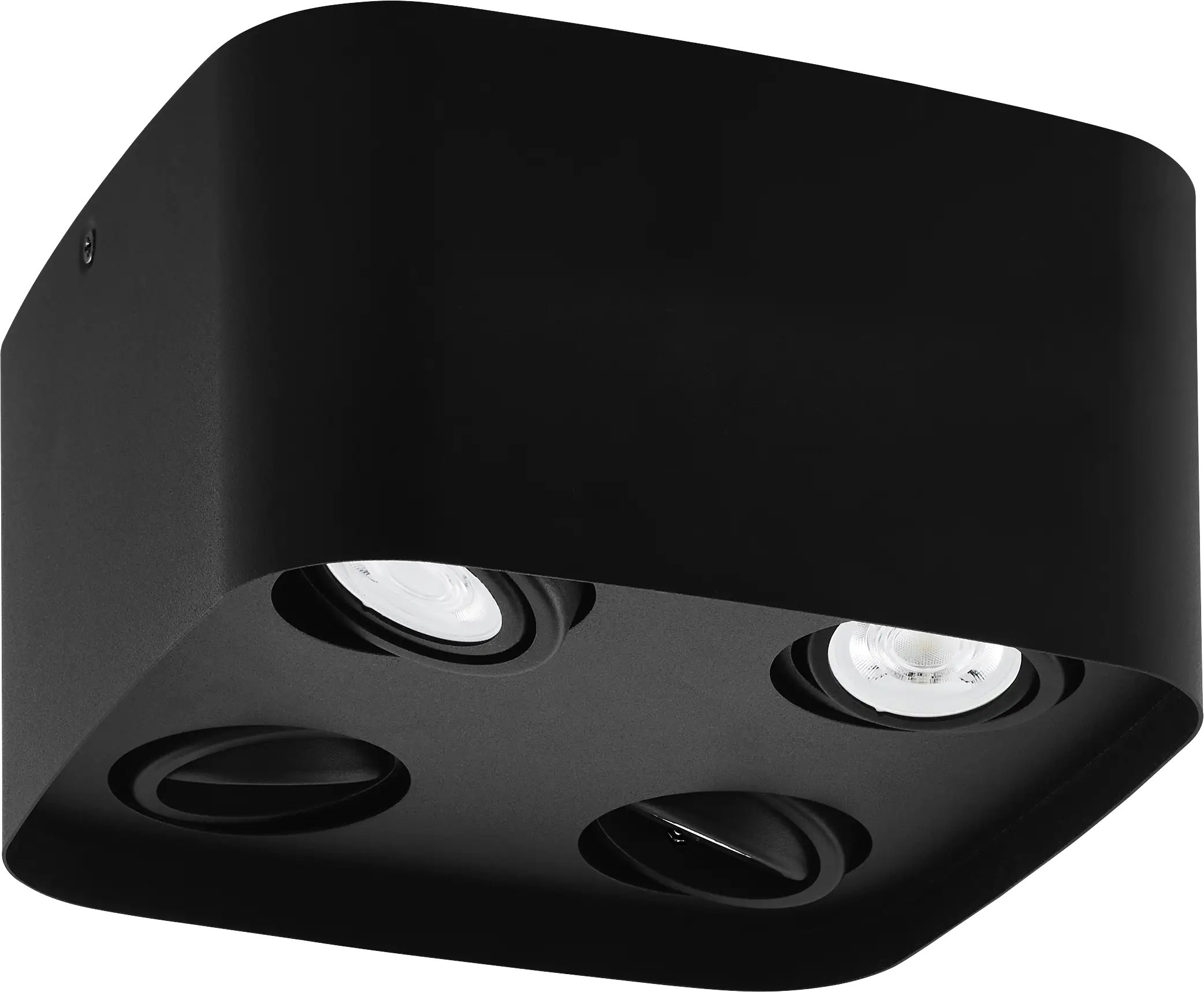 Eglo Connect LED Deckenleuchte Caminales-Z schwarz 4-flammig GU10 dimmbar