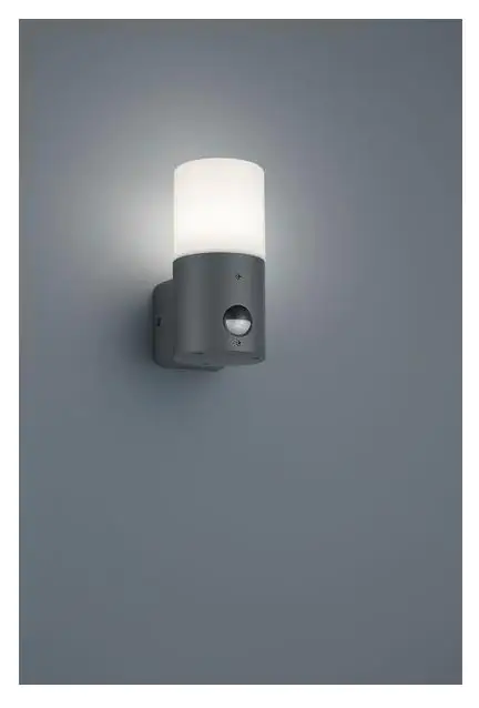 4017807382570 Trio Leuchten Sensor-Außen-Wandleuchte Hoosic E27 anthrazit Bewegungsmelder