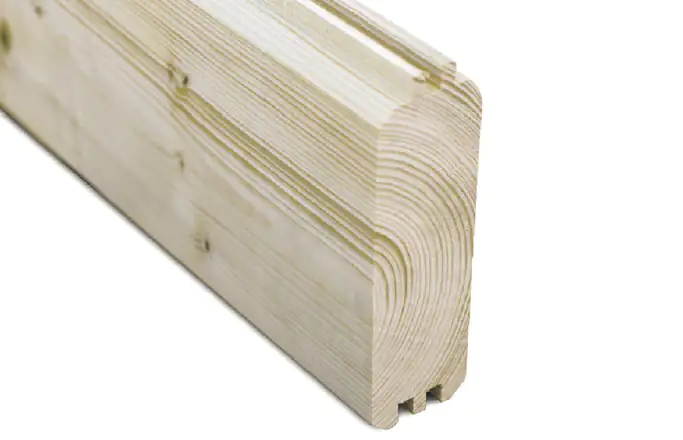 SKAN HOLZ Freizeithaus Lausanne 450 x 300 cm natur mit Fußboden