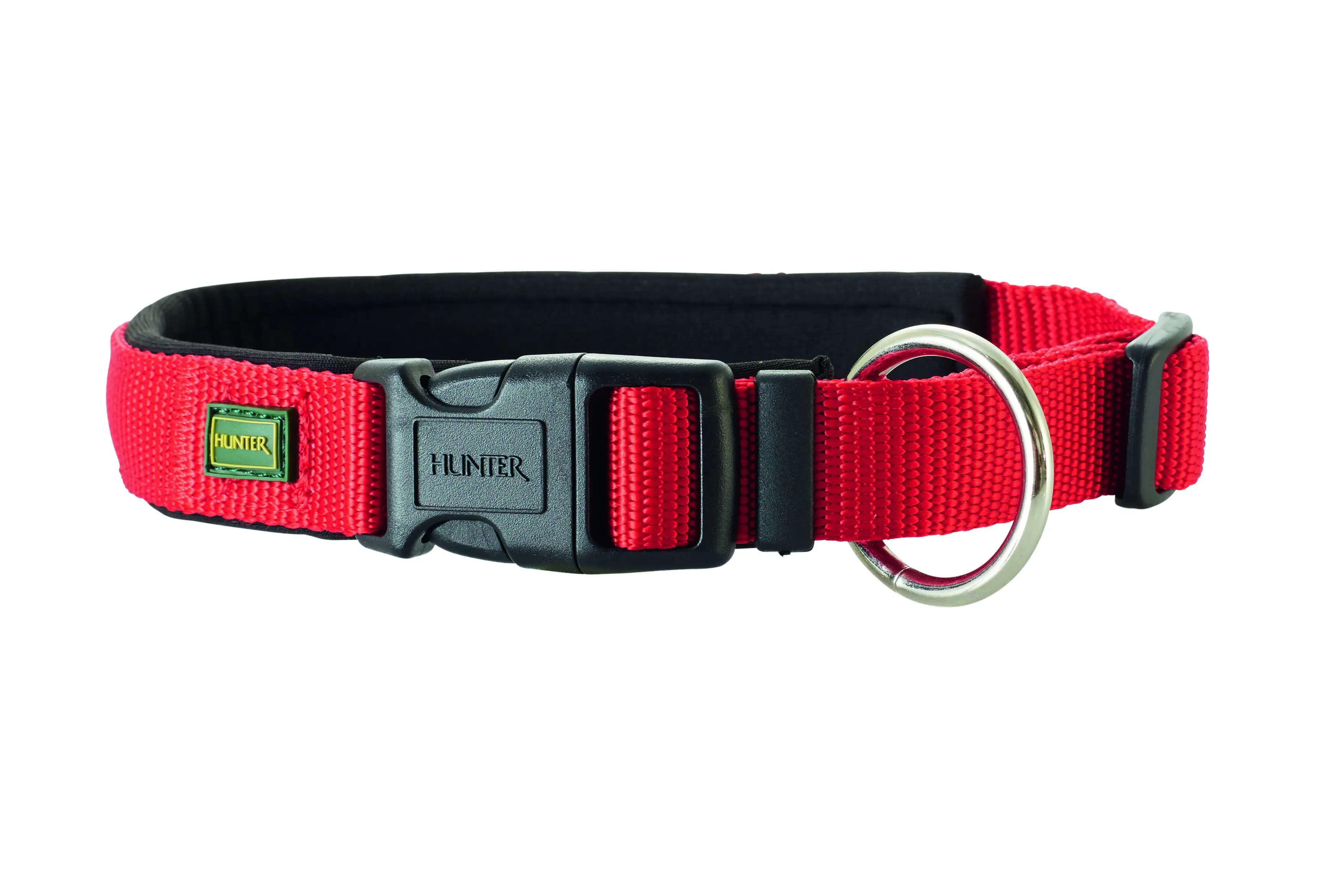 Hunter Hundehalsband Vario Plus S-M rot/schwarz