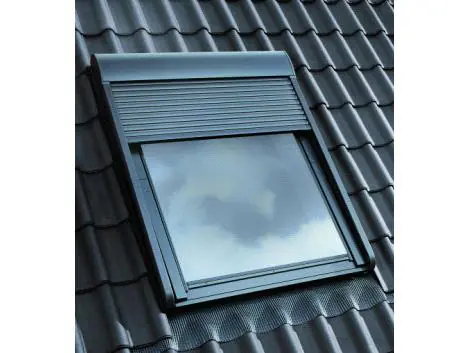 VELUX Rollladen elektrisch SML CK02 0000S 55 x 78 cm Alu dunkelgrau VELUX Rollladen elektrisch SML CK02 0000S 55 x 78 cm Alu dunkelgrau
