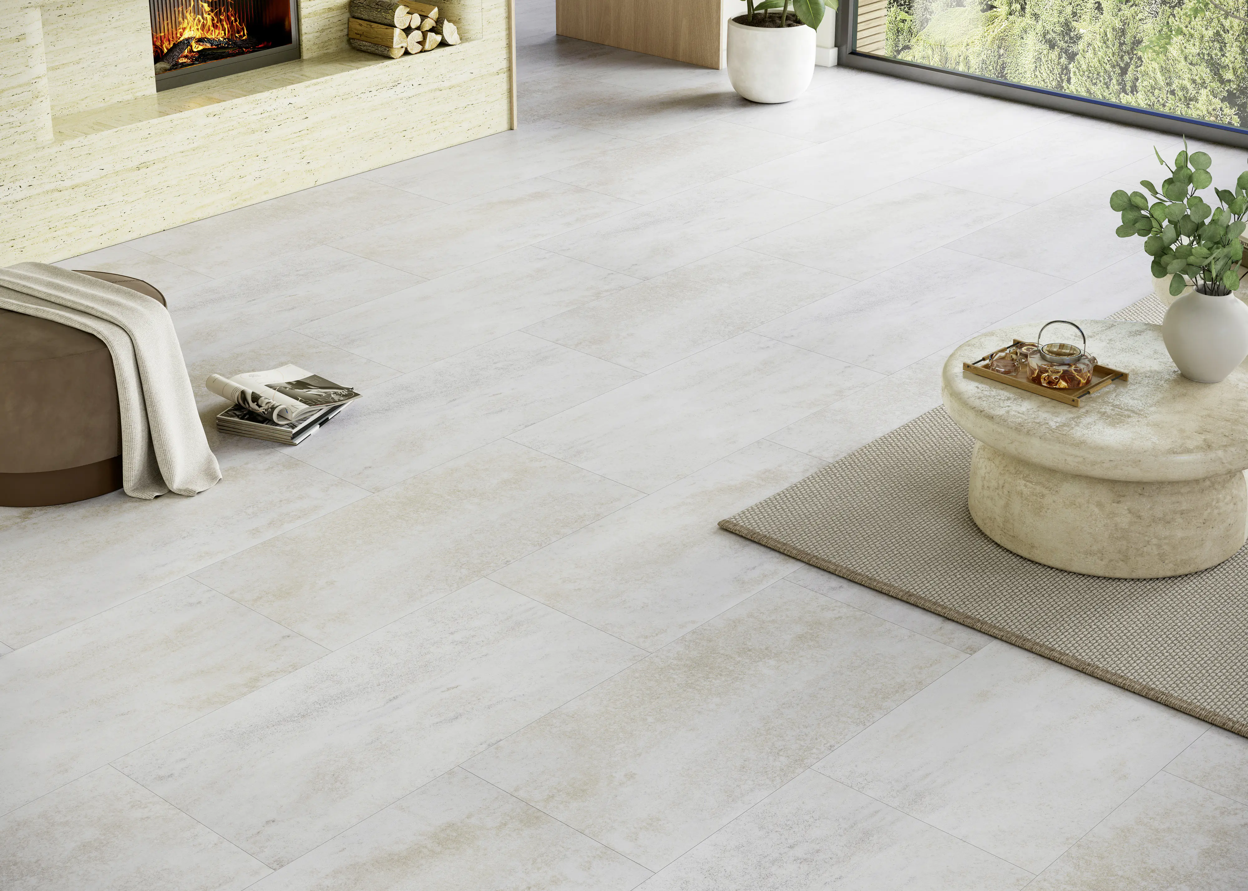 Parador Vinylboden mit Trittschalldämmung Basic 5.3 Dolomit weiß Parador Vinylboden mit Trittschalldämmung Basic 5.3 Dolomit weiß