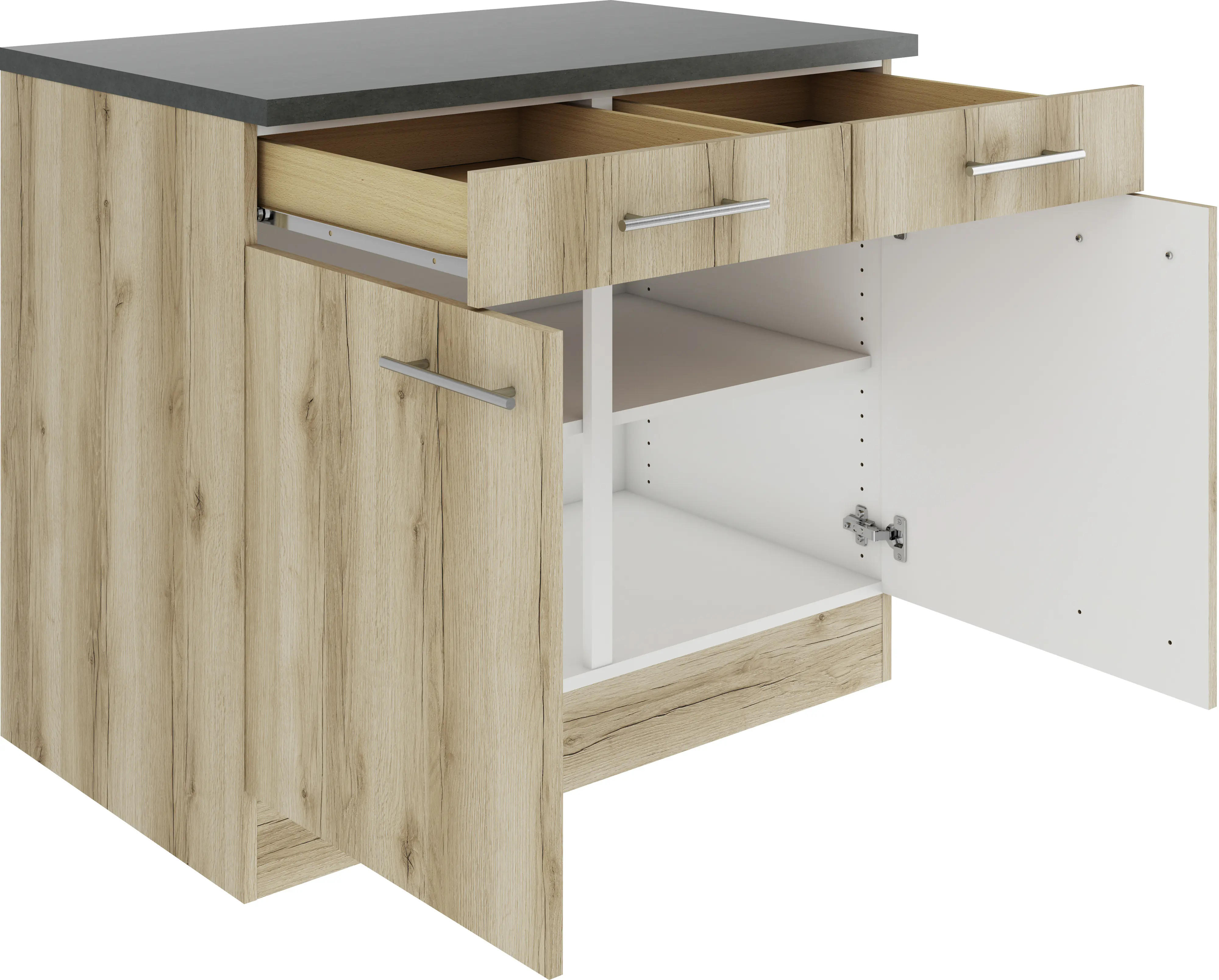 Optifit Unterschrank Livorno 290 eiche 100 cm