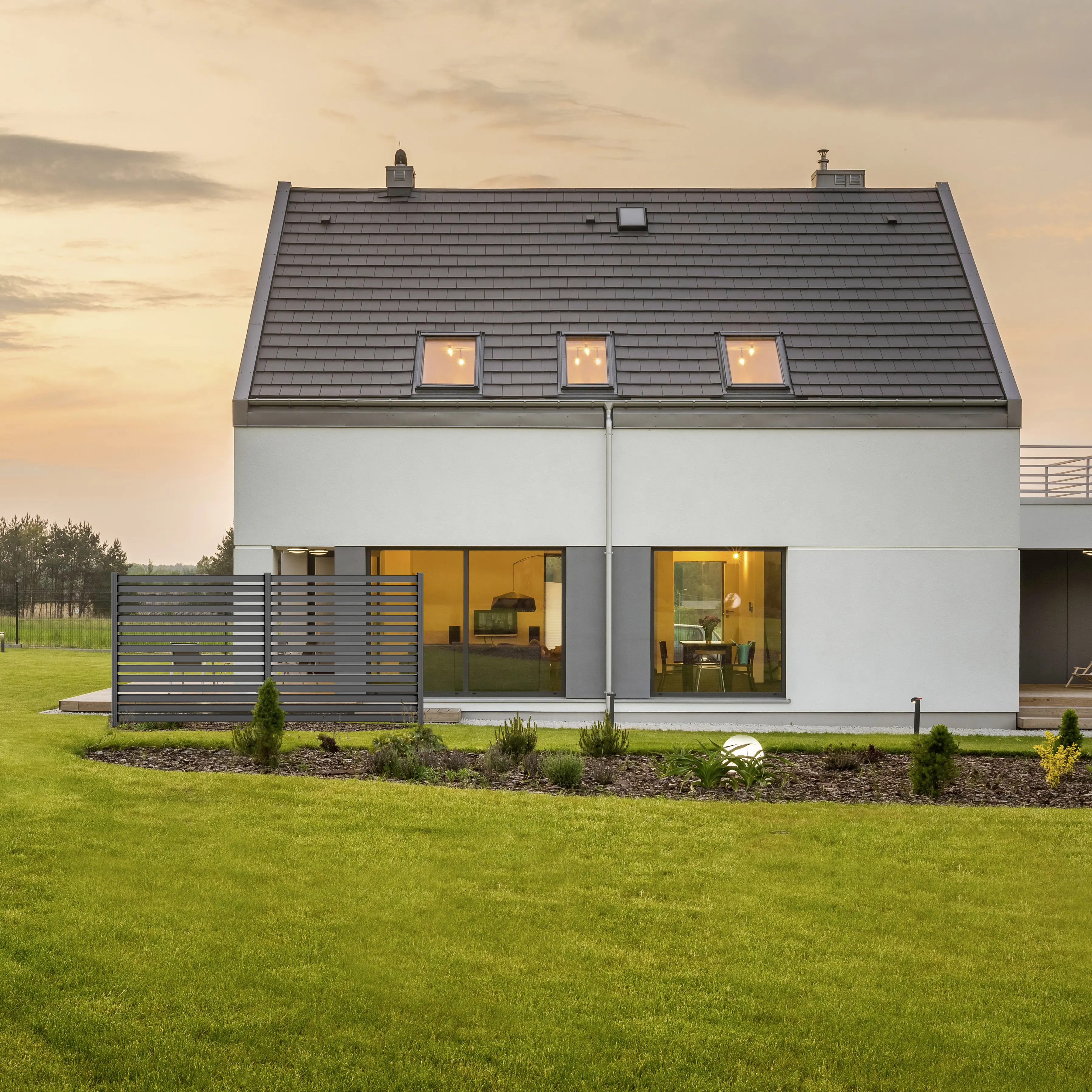 Ambiente Alu-Zaun Erweiterungsset Rhombus MAXI 187 x 184,2 cm grau 