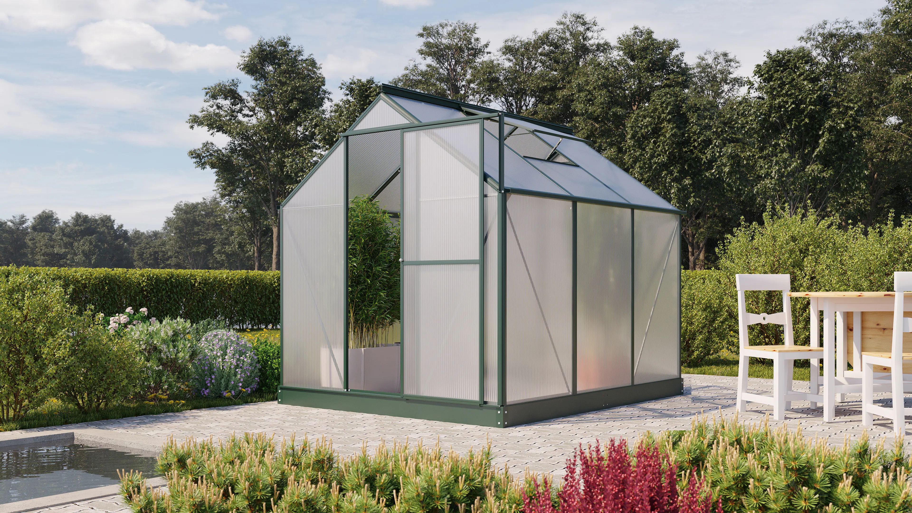 Vitavia Gewächshaus Eos 4600 190 x 226 cm 4 mm HPK