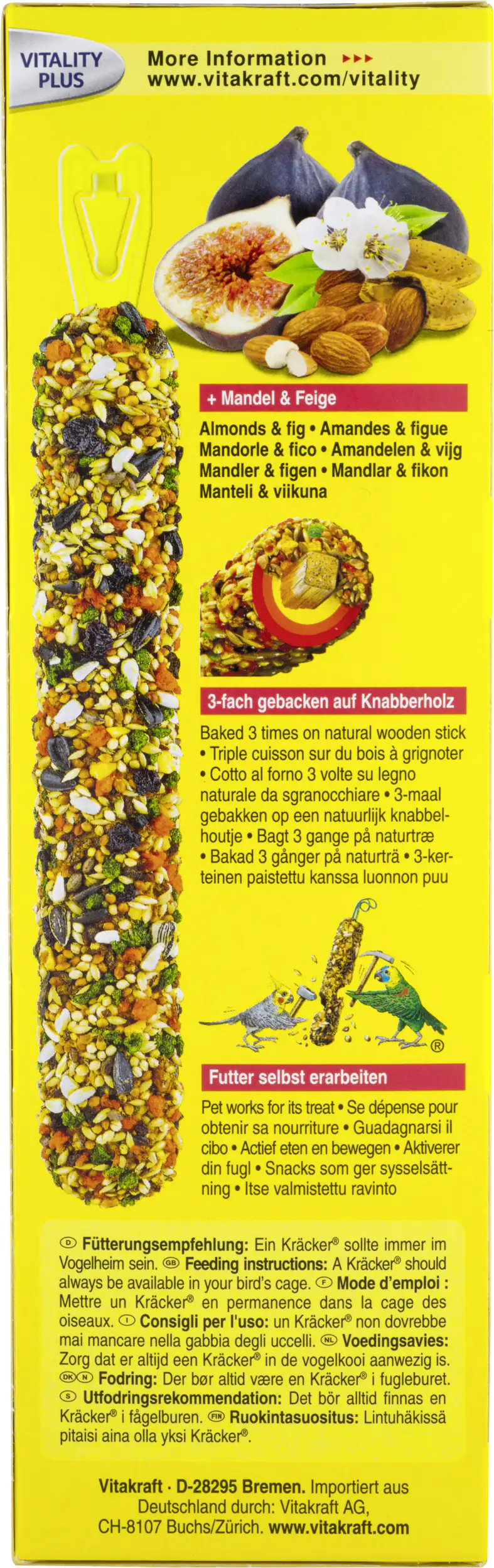 Vitakraft Kräcker® Mandel & Feige 2 Stück / 180 g Vitakraft Kräcker® Mandel & Feige 2 Stück / 180 g