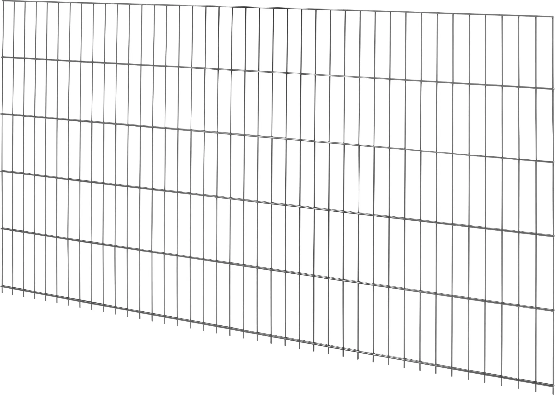 Floraworld Doppelstabmatte-Zaun Comfort 201 x 103 cm anthrazit