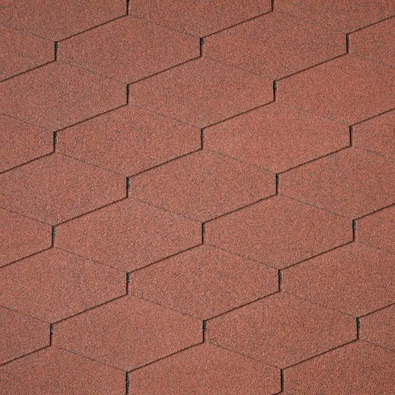 Dreieck-Dachschindeln 100 x 28,4 cm ziegelrot