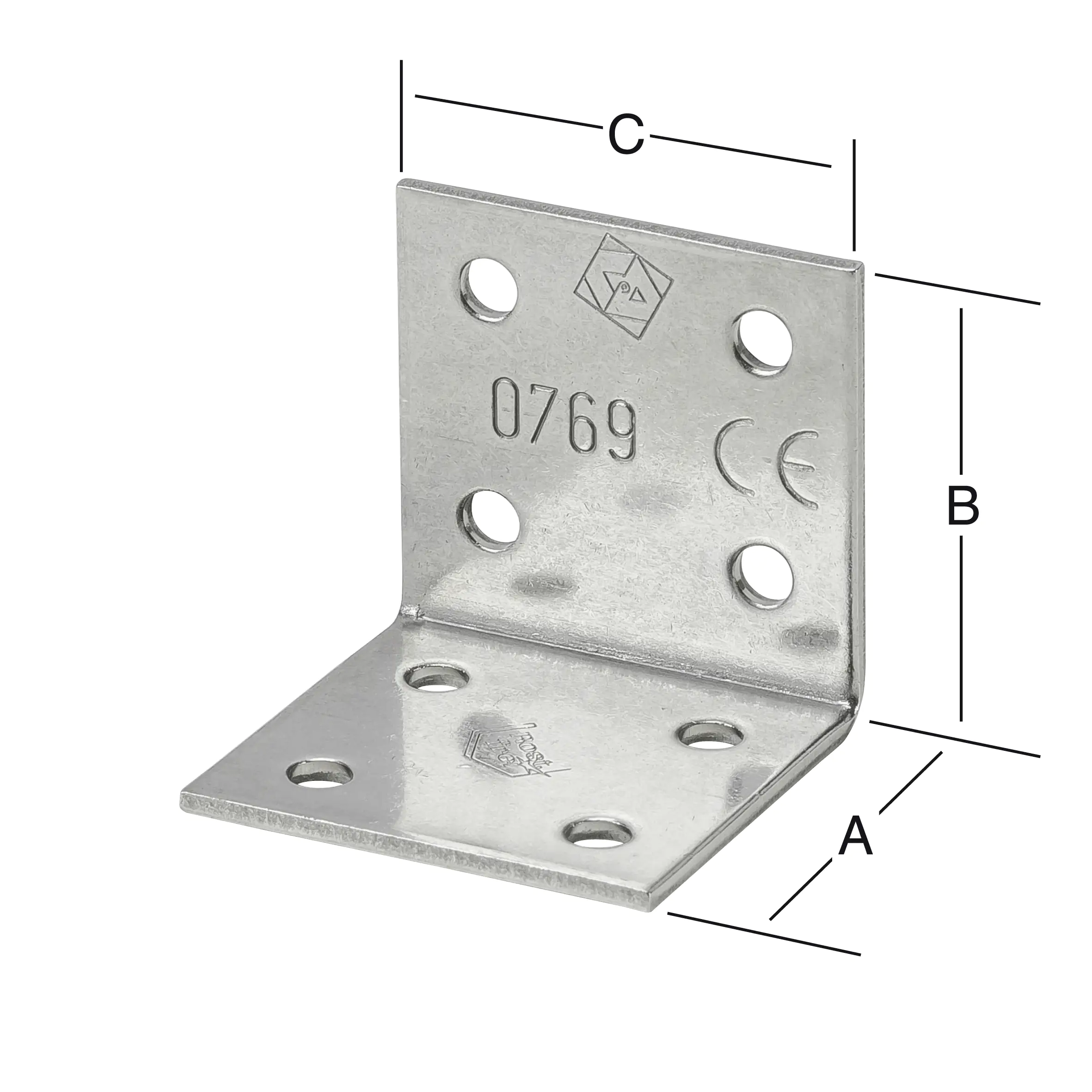 Vormann Winkelverbinder 40 x 40 x 40 mm