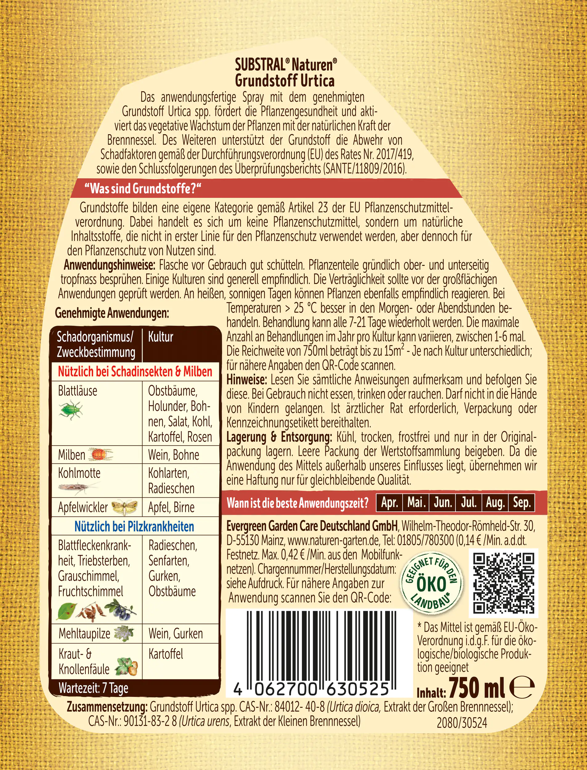 Substral Naturen Schädlings-Stopp 4in1 Spray 750 ml