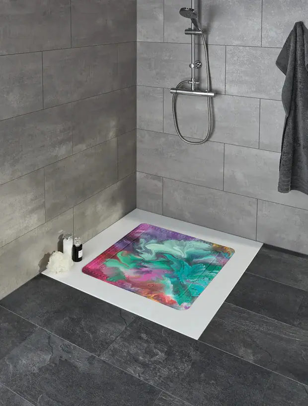 Kleine Wolke Duscheinlage Fusion multicolor 55 x 55 cm