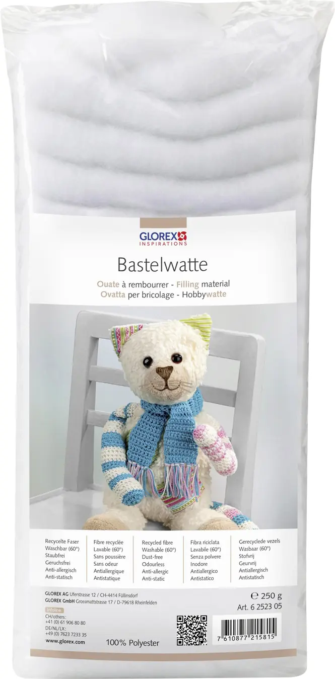 Hobby Time Bastelwatte weiß 250 g