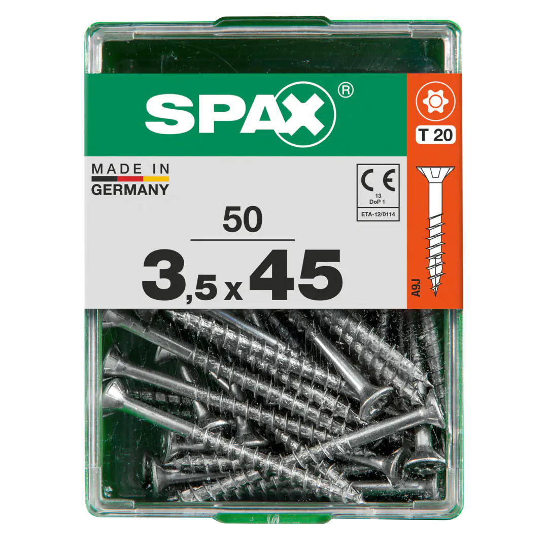Spax Universalschrauben 3.5 x 45 mm TX 20 - 50 Stk.