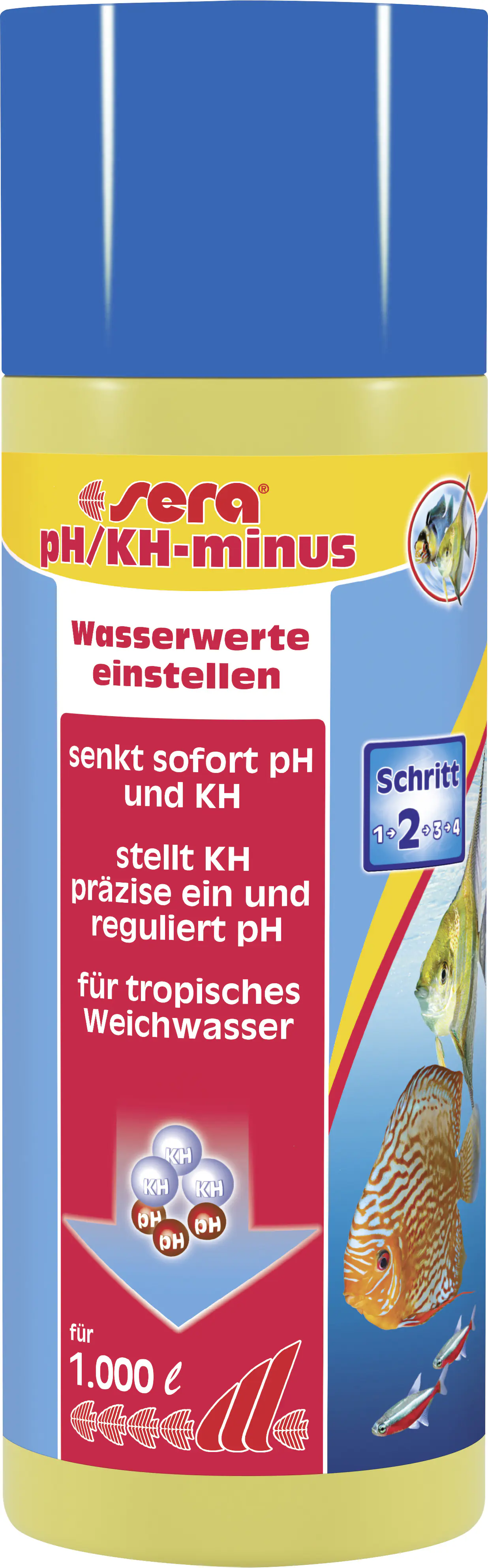 Sera Aquariumwasseraufbereiter pH-KH-minus 250 ml