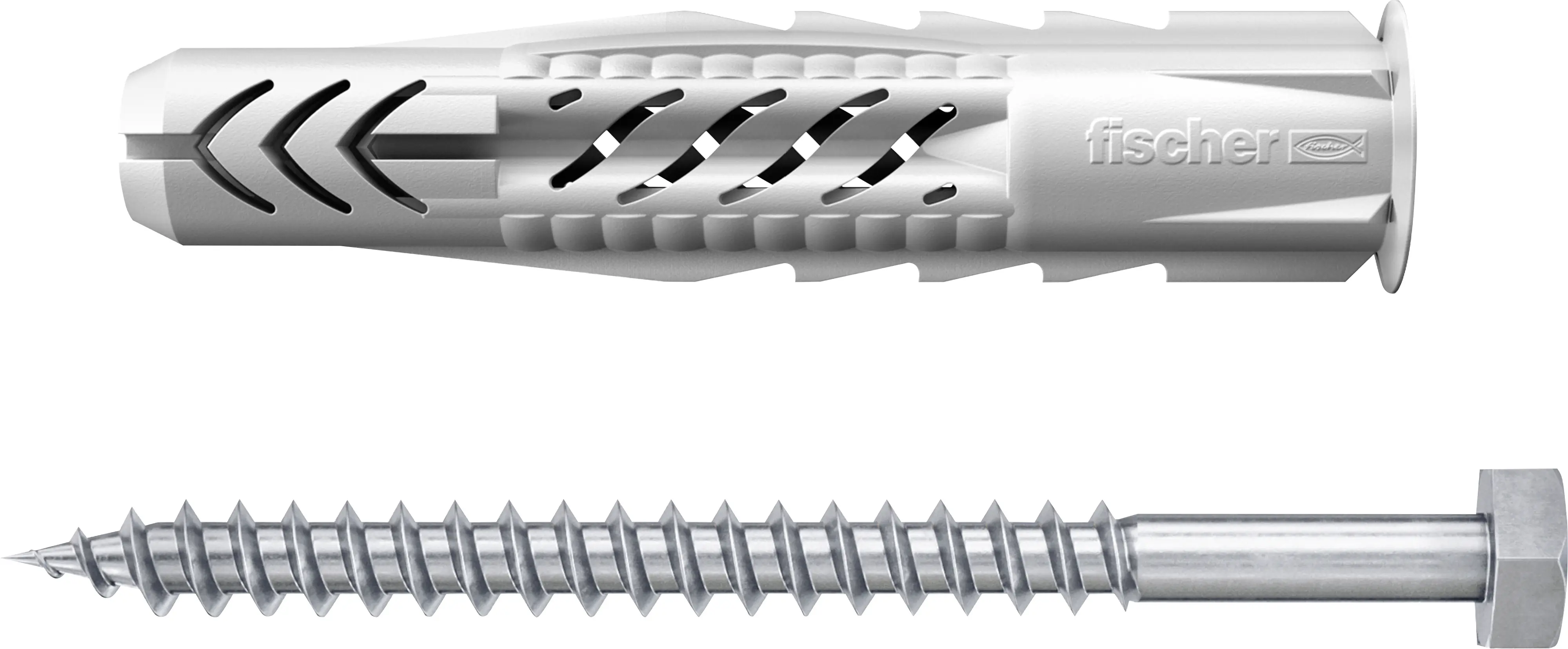 Fischer Universaldübel UX 10 x 60 mm mit Rand & Schraube - 4 Stück