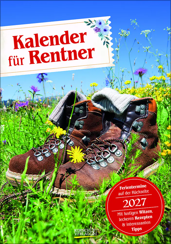 Korsch Kalender Rentner 2027 mit Witzen & Rezepten