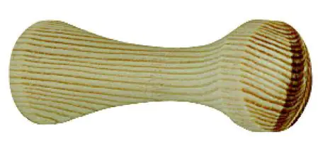 Hettich Mantelhaken 2,2 x 2,2 x 6,5 cm Kiefer roh - 1 Stück